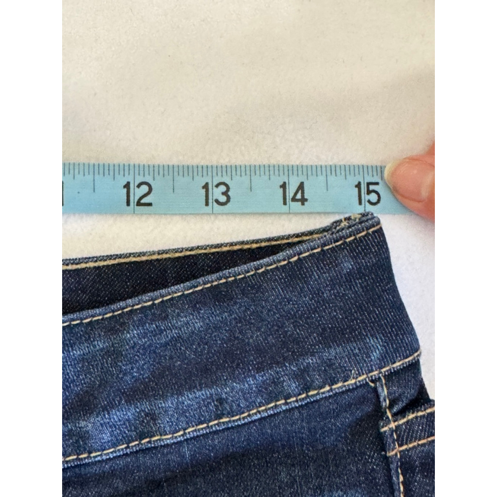Women's St. John's Bay Denim 13” Inseam Bermuda Shorts dark wash stretch Size 10 - Picture 9 of 12